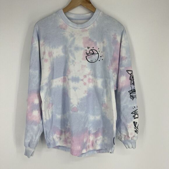 Disney Star Wars T Shirt Adult Small The Mandalorian Grogu Tie Dye Spirit Jersey - Picture 1 of 9